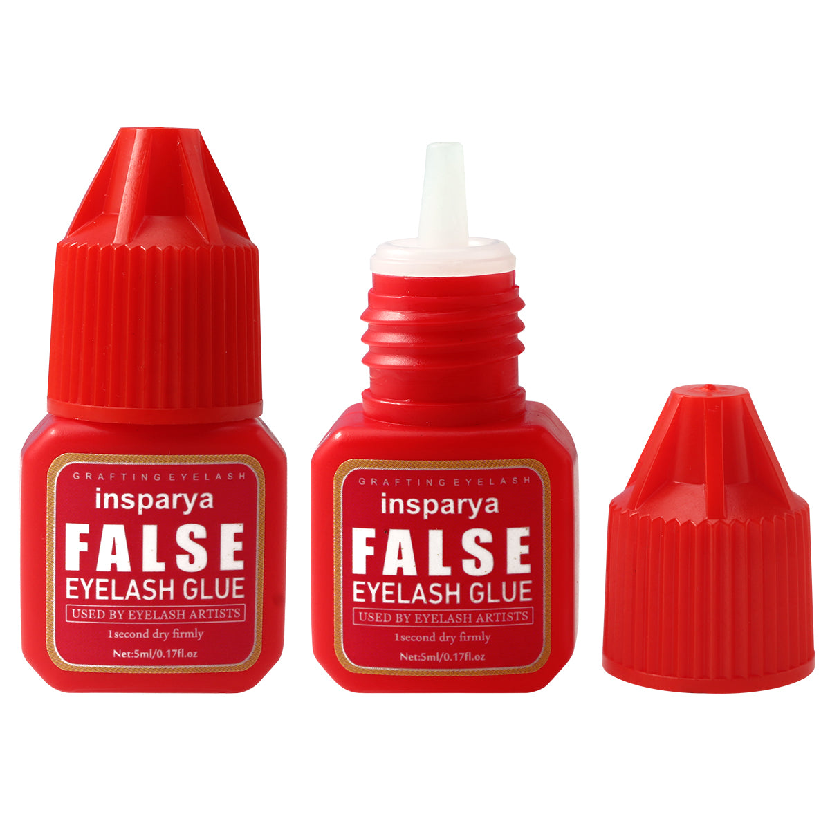 Insparya 5ml/0.5Oz store mascara - Strong Gel, for salon use, black, multiple drying (0.5-3 seconds), maintain for 7-8 weeks, strengthen formula, only suitable for trained eyelash technicians (personal use not allowed)