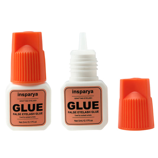 False eyelash glue, 5ml/0.5Oz, black false eyelash glue, natural, good viscosity, long-lasting, can last for 7-8 weeks, waterproof and windproof. There is a risk of skin irritation for non-technical users/Protective patches are required when using